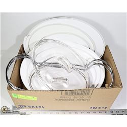 CORNINGWARE CASUAL ELEGANCE OVAL WHITE- 10 PIECES
