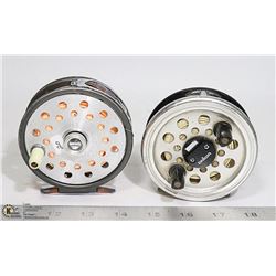 TWO FLY REELS WITH FLY LINE