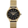Image 5 : NEW DIESEL GOLD BAND/BLACK DIAL WATCH MSRP $295