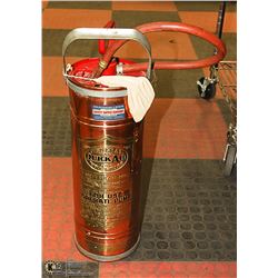 VINTAGE COPPER QUICKAID FIRE EXTINGUISHER