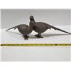 Image 1 : PAIR OF BRASS PHEASANTS