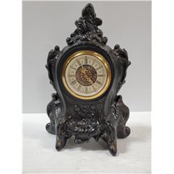 VINTAGE STYLE MANTLE CLOCK 11" TALL