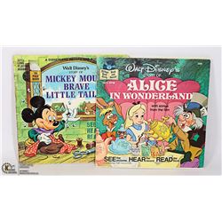ALICE / MICKEY DISNEY COMIC AND RECORD 1970'S