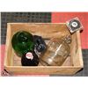 Image 1 : CRATE WITH COLLECTOR GLASS JUGS