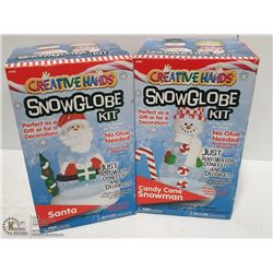 TWO SNOW GLOBE KITS