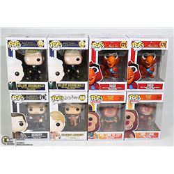 LOT OF 8 VARIOUS FUNKO POP FIGURES