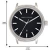 Image 5 : NEW ARMANI EXCHANGE BLACK DIAL/ST. STEEL BAND 46MM