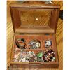 Image 1 : JEWELLERY BOX FULL OF JEWELLERY