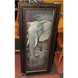 ELEPHANT MOTHER AND BABY SIGNED RUANE MANNINC