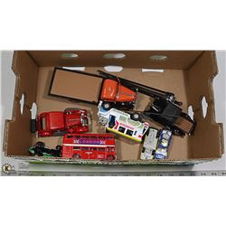 FLAT OF VARIOUS DIE CAST CARS