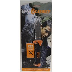 NEW GERBER 4" BEAR GRYLLS SURVIVAL KNIFE W/
