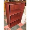 Image 1 : 3 TIER BOOKSHELF. DAMAGED LEFT REAR. 28" X 12" X