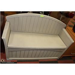 SUNCAST OUTDOOR STORAGE/DECK BENCH 52" LONG