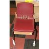 Image 1 : LOT OF 2 NEW RED STACKING CHAIRS