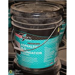 5 GALLON PAIL OF RESIST SEAL ASHPHALTIC FOUNDATION
