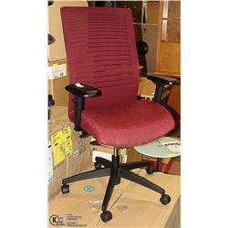 NEW RED HYDRAULIC LIFT OFFICE CHAIR