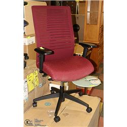 NEW RED HYDRAULIC LIFT OFFICE CHAIR