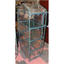 INDOOR GREEN HOUSE- 4 SHELF WITH ZIPPERED COVER