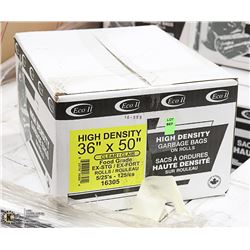 CASE OF 36" X 50" CLEAR FOOD GRADE GARBAGE BAGS