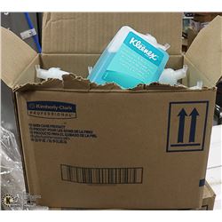 CASE WITH SIX 1 LITRE BOTTLES OF KLEENEX FOAM HAND