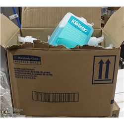 CASE WITH SIX 1 LITRE BOTTLES OF KLEENEX FOAM HAND