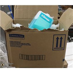 CASE WITH SIX 1 LITRE BOTTLES OF KLEENEX FOAM HAND