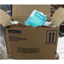 CASE WITH SIX 1 LITRE BOTTLES OF KLEENEX FOAM HAND
