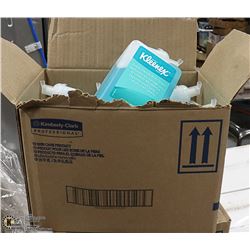 CASE WITH SIX 1 LITRE BOTTLES OF KLEENEX FOAM HAND