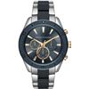 Image 1 : NEW ARMANI EXCHANGE 46MM 2-TONE MSRP $345