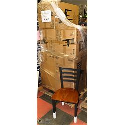 LOT OF 8 ( 25183) BLACK METAL CAFE CHAIRS