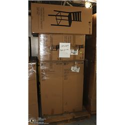 LOT OF 8 NEW (25180) BLACK METAL BISTRO STOOLS