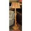 Image 1 : LUMBERJACK WOOD CARVED FLOOR LAMP, 63" TALL