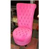 Image 1 : HOT PINK HIGH BACK ACCENT CHAIR. 44" TALL