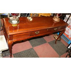 WOOD CONSOLE TABLE WITH DRAWER 51" LONG X 16" WIDE