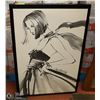 Image 1 : WOOD FRAMED CANVAS FASHION MODEL