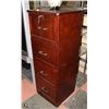 Image 1 : 4 DRAWER UPRIGHT WOOD FILING CABINET