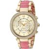 Image 1 : NEW MICHAEL KORS PINK/GOLD 39MM PARKER MSRP $401