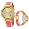 Image 2 : NEW MICHAEL KORS PINK/GOLD 39MM PARKER MSRP $401