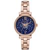 Image 1 : NEW MICHAEL KORS SOFIE ROSE GOLD BLUE DIAL MSRP419