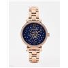 Image 4 : NEW MICHAEL KORS SOFIE ROSE GOLD BLUE DIAL MSRP419