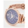 Image 7 : NEW MICHAEL KORS SOFIE ROSE GOLD BLUE DIAL MSRP419