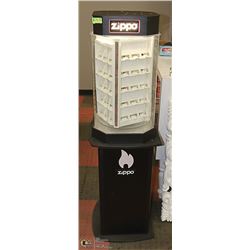 LIGHTED ROTATING ZIPPO LIGHTER DISPLAY 57" TALL
