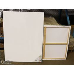 LOT OF 2 ARTISTIC PAINTING CANVASES 30" X 40"