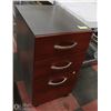 Image 1 : FILING CABINET ON WHEELS- 3 DRAWER FILLED