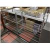 Image 1 : METAL STORAGE RACKS- SET OF 2 BOTH 14" X 34" X 35"