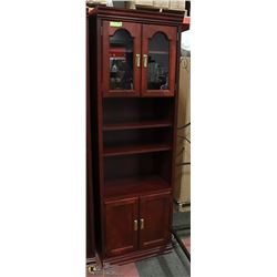 4 DOOR CABINET WITH GLASS + LIGHTS