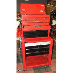 3 TIER ROLLING TOOL CHEST AND CONTENTS 57" TALL