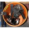 Image 1 : PAIL WITH ELECTRIC GRINDER AND MORE TOOLS