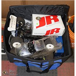 CASE WITH NITRO CAR AND PARTS