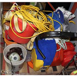 PALLET OF ASSORTED TOOLS AND MORE